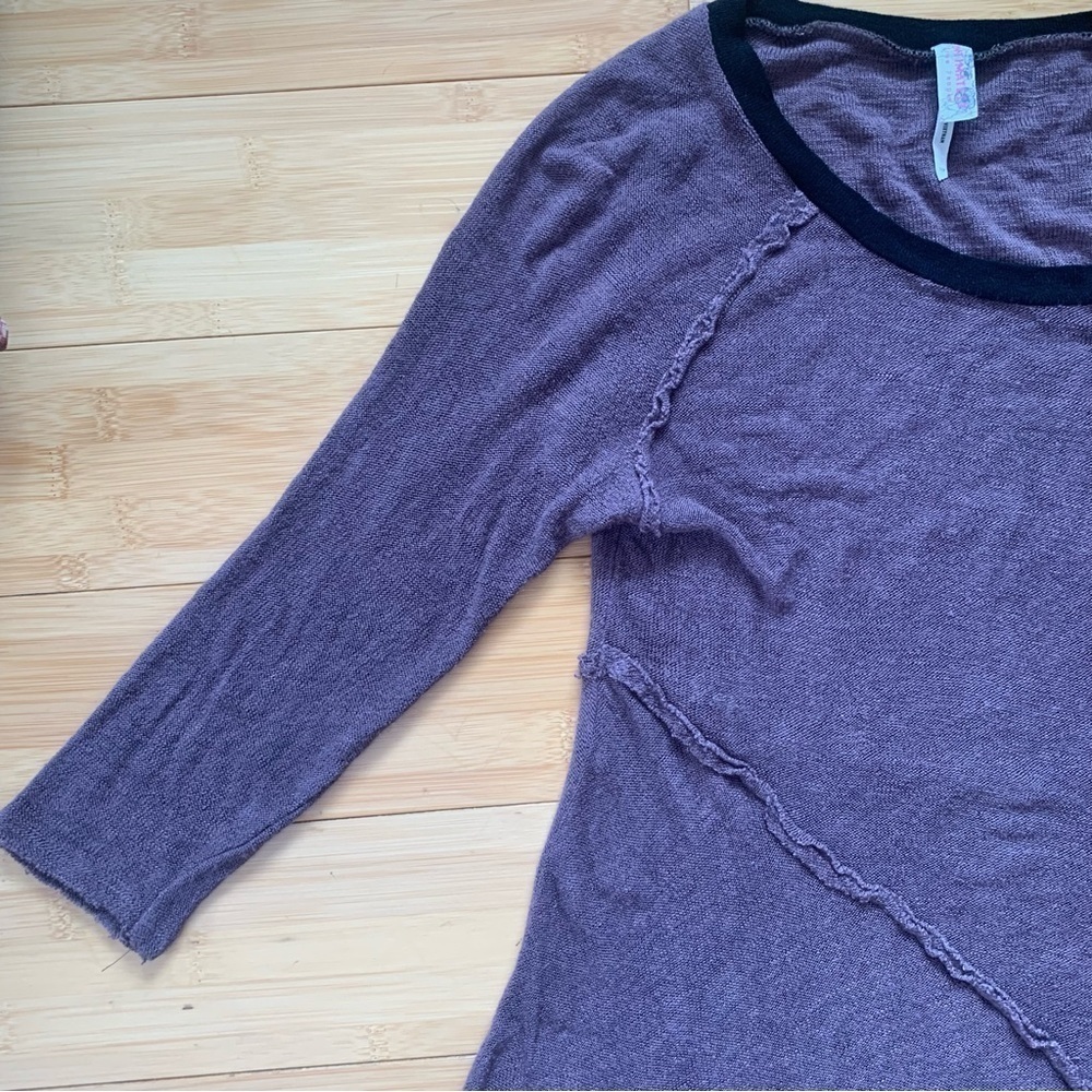 Free People Intimately Weekends Festival Top Sexy Raw Edge Hem y2k Witchy Sz Sm - Picture 5 of 8
